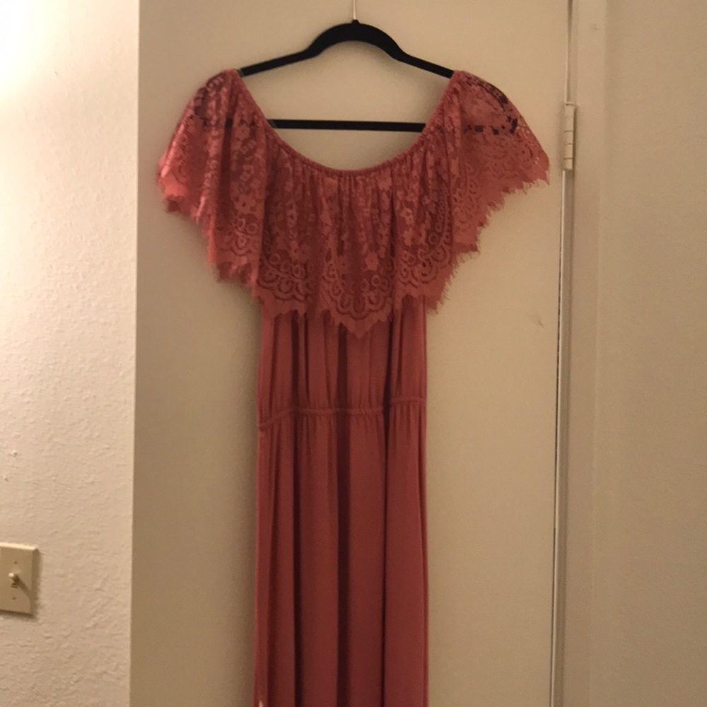 Off Shoulder Midi Dress